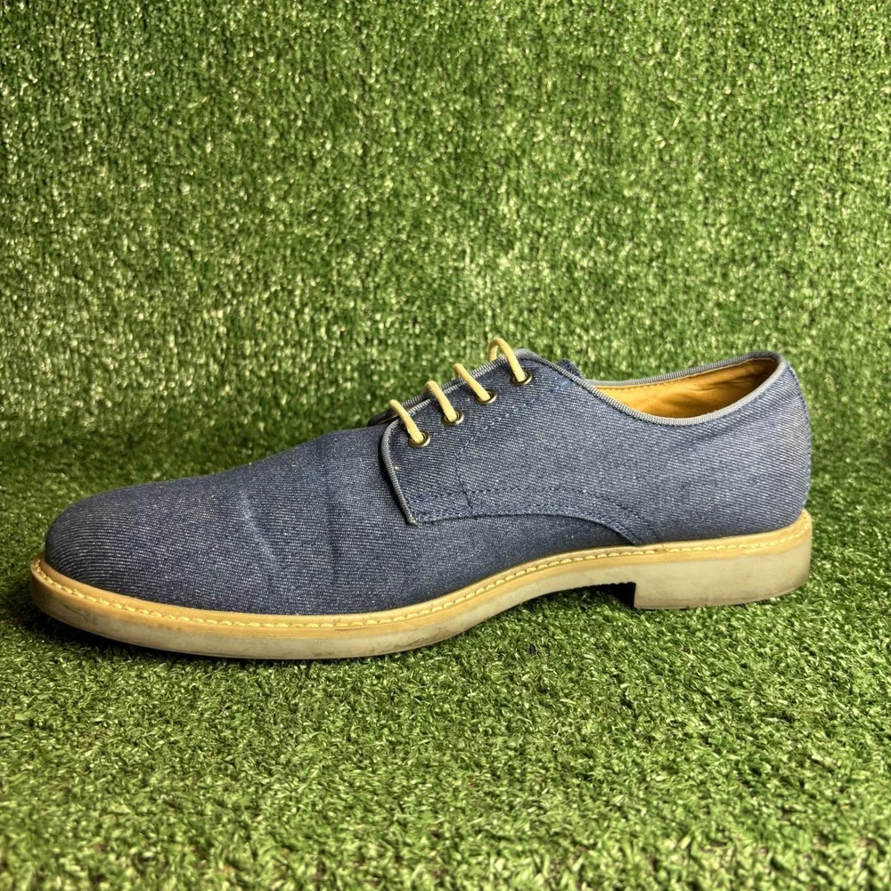 Alfani Cooper Denim Textile Lace Up Casual Classic Oxford‎ Shoes Blue Mens 12M